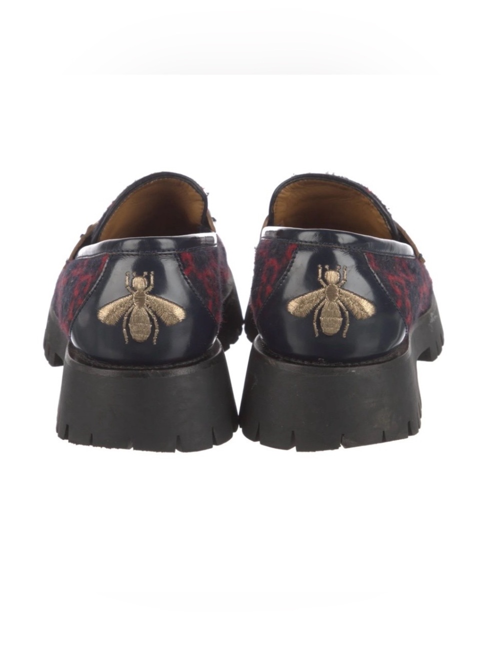Gucci Horsebit Accent Velvet Loafers